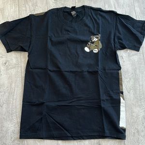 OBEY Shepard Art Ninja Teddy Bear T-shirt Black Medium